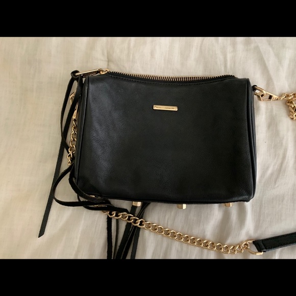 Black Rebecca Minkoff mini mac with gold detailing - Picture 3 of 4